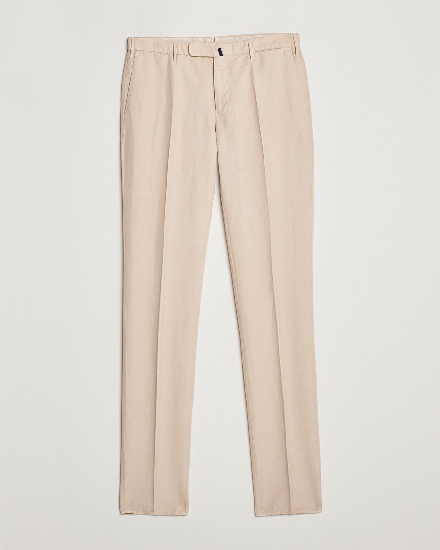 Hombres | Pantalones | Incotex | Slim Fit Chinolino Trousers Beige