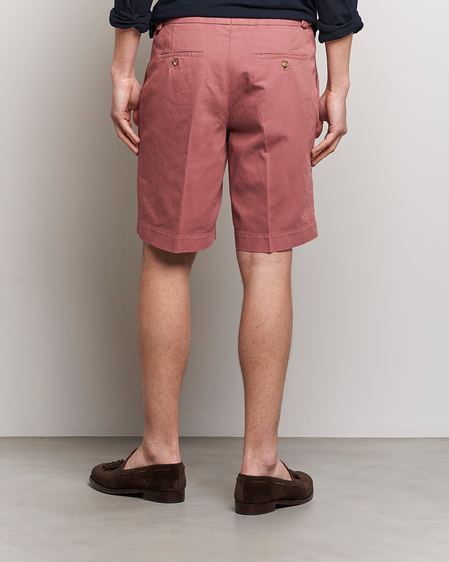Hombres | Pantalones cortos | Incotex | Pleated Chinolino Shorts Brick