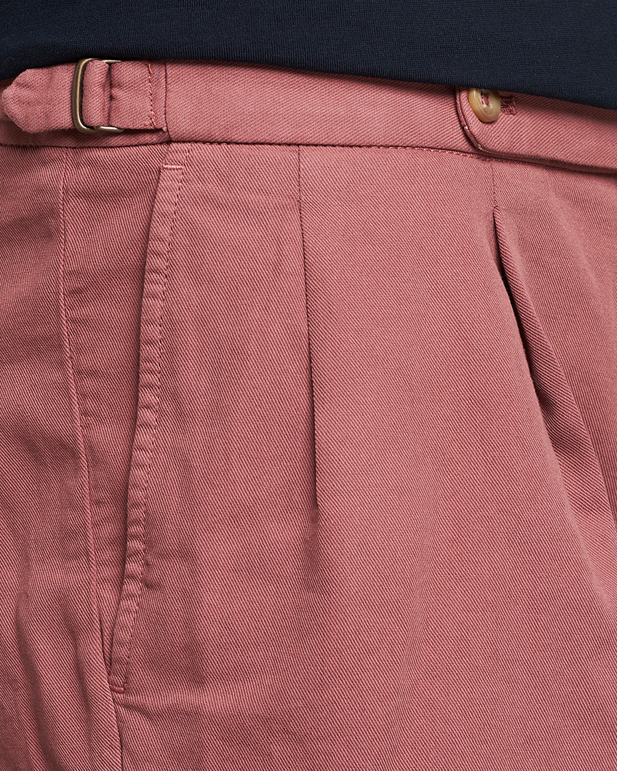 Hombres | Pantalones cortos | Incotex | Pleated Chinolino Shorts Brick