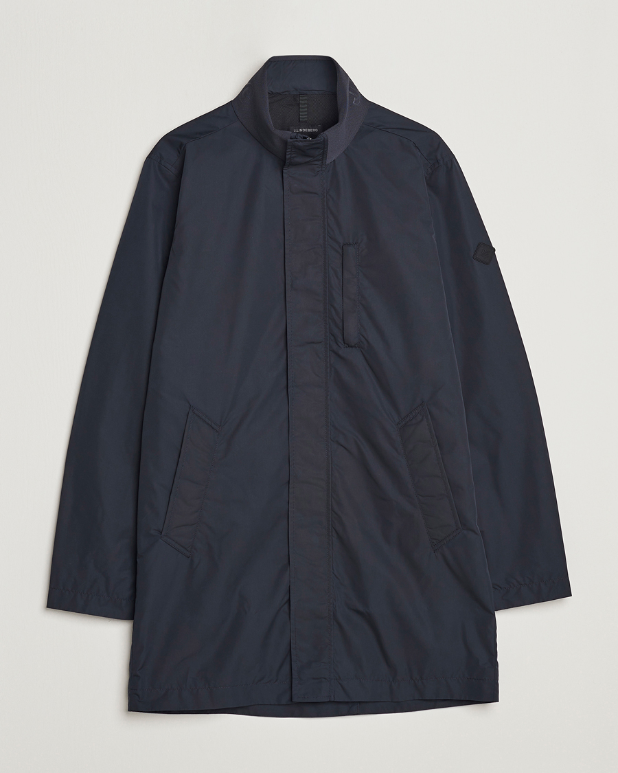 Hombres | Abrigos y chaquetas | J.Lindeberg | Terry Poly Coat Navy