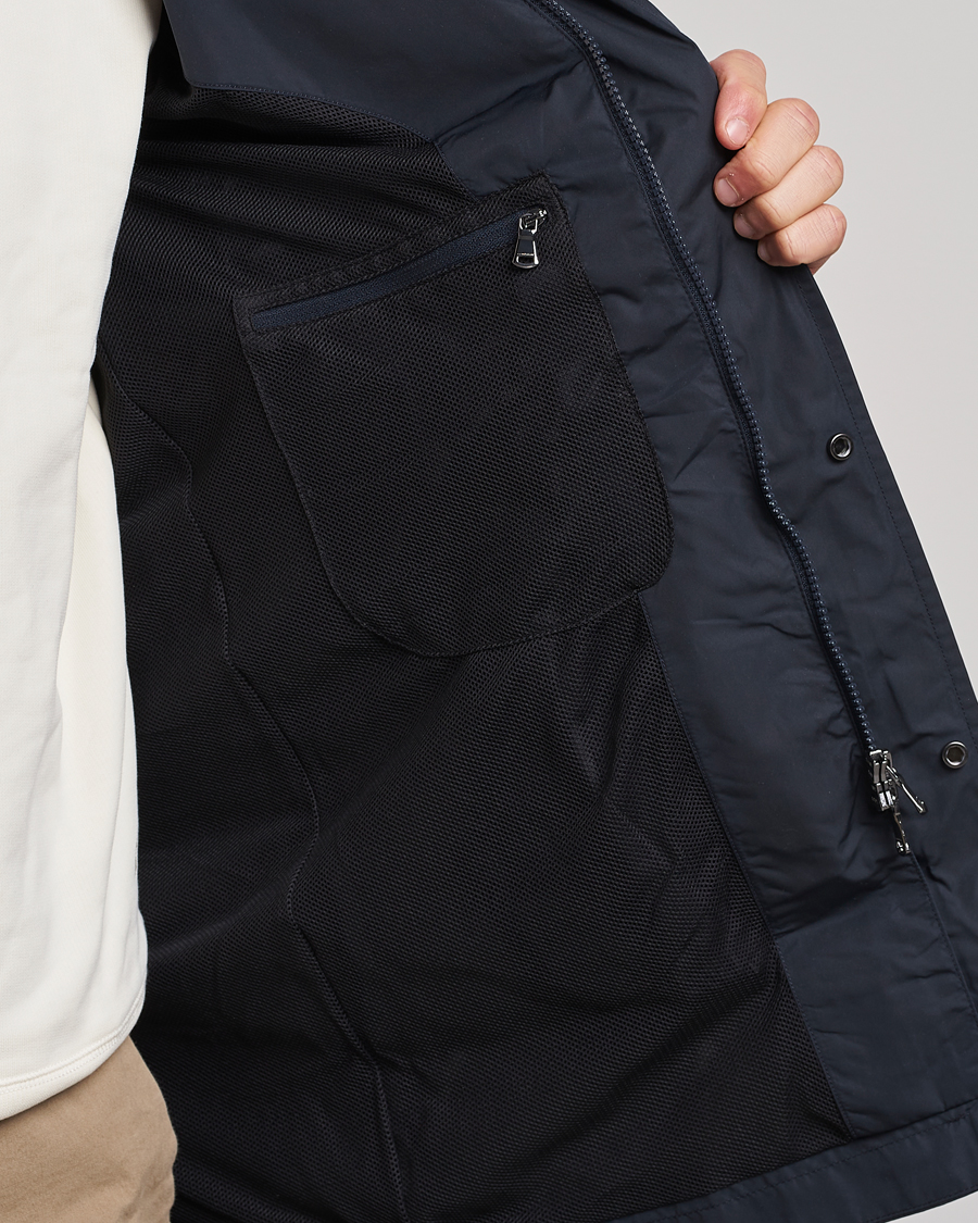 Hombres | Abrigos y chaquetas | J.Lindeberg | Terry Poly Coat Navy