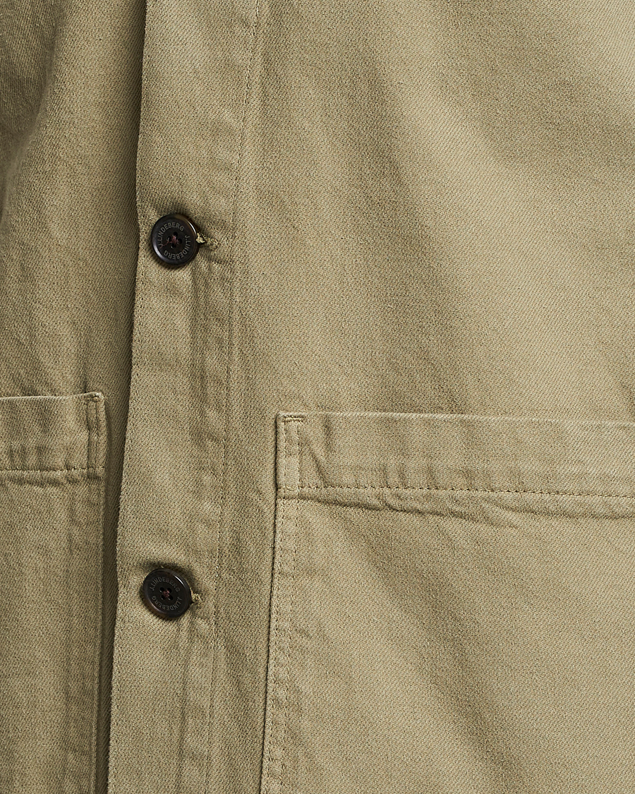Hombres | Camisas | J.Lindeberg | Lando Organic Twill Work Overshirt Aloe