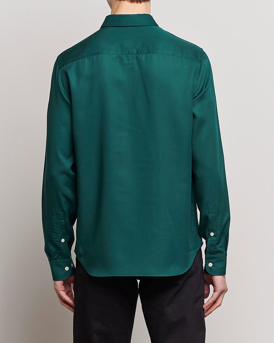 Hombres | Camisas | J.Lindeberg | Slim Fit Comfort Tencel Shirt Rain Forest