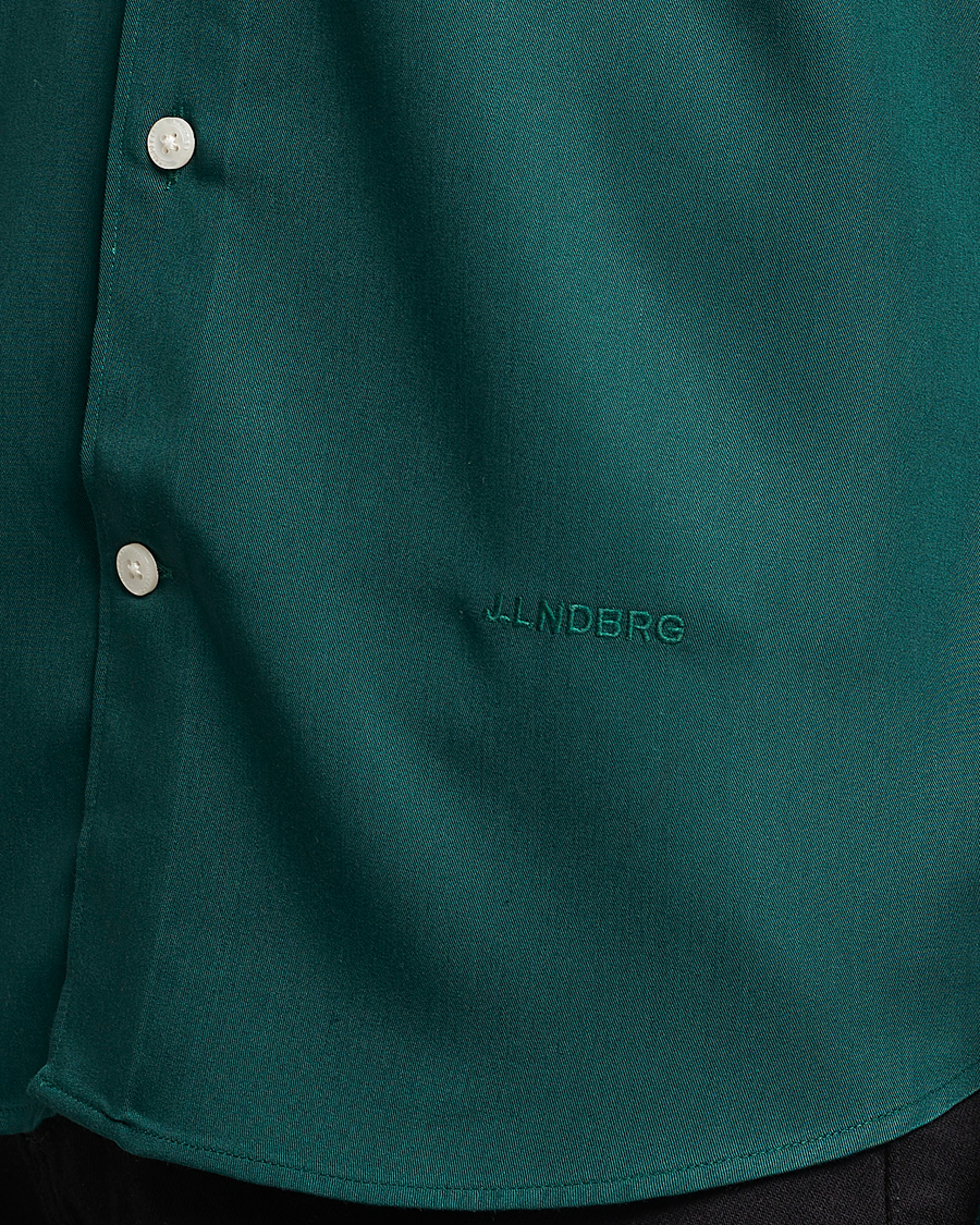 Hombres | Camisas | J.Lindeberg | Slim Fit Comfort Tencel Shirt Rain Forest