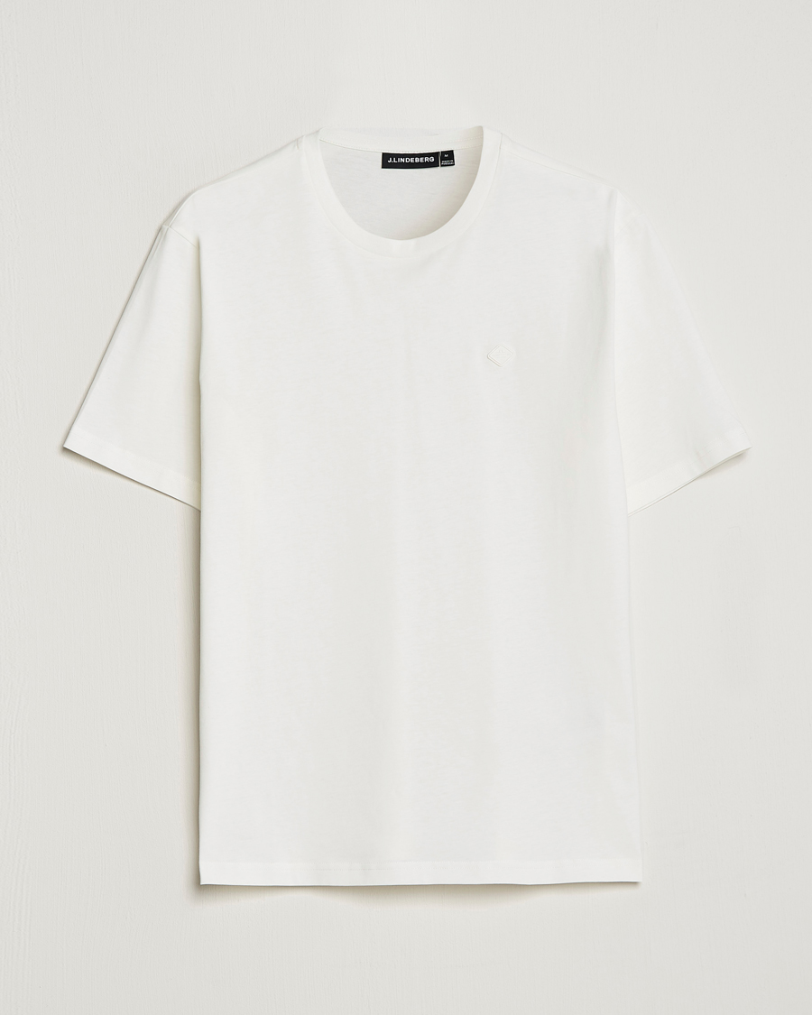 Hombres | Camisetas | J.Lindeberg | Dale Organic Cotton Patch T-Shirt Cloud White