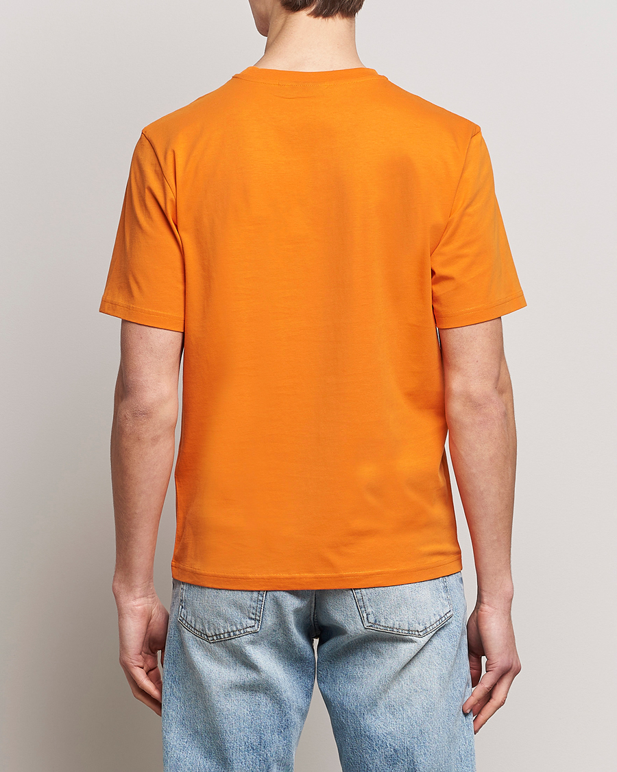 Hombres | Camisetas | J.Lindeberg | Dale Organic Cotton Patch T-Shirt Russet Orange