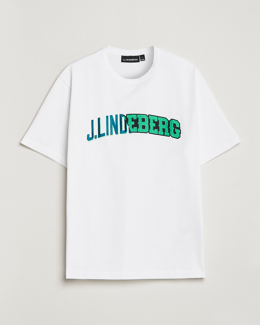 Hombres | Camisetas | J.Lindeberg | Camilo Graphic Heavy T-Shirt White