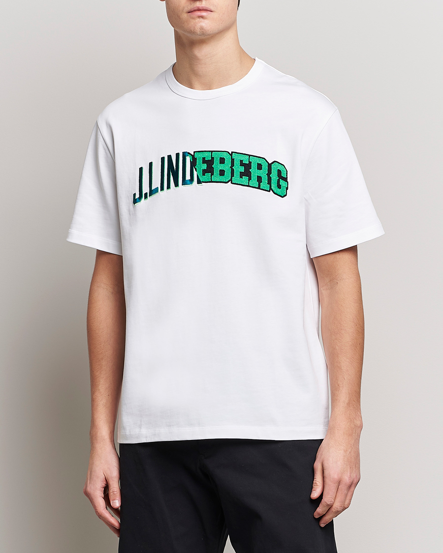 Hombres | Camisetas | J.Lindeberg | Camilo Graphic Heavy T-Shirt White