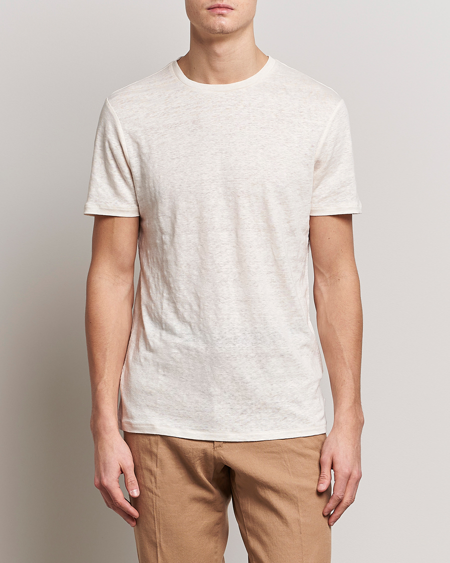 Hombres | Camisetas | J.Lindeberg | Coma Linen Tee Turtledove