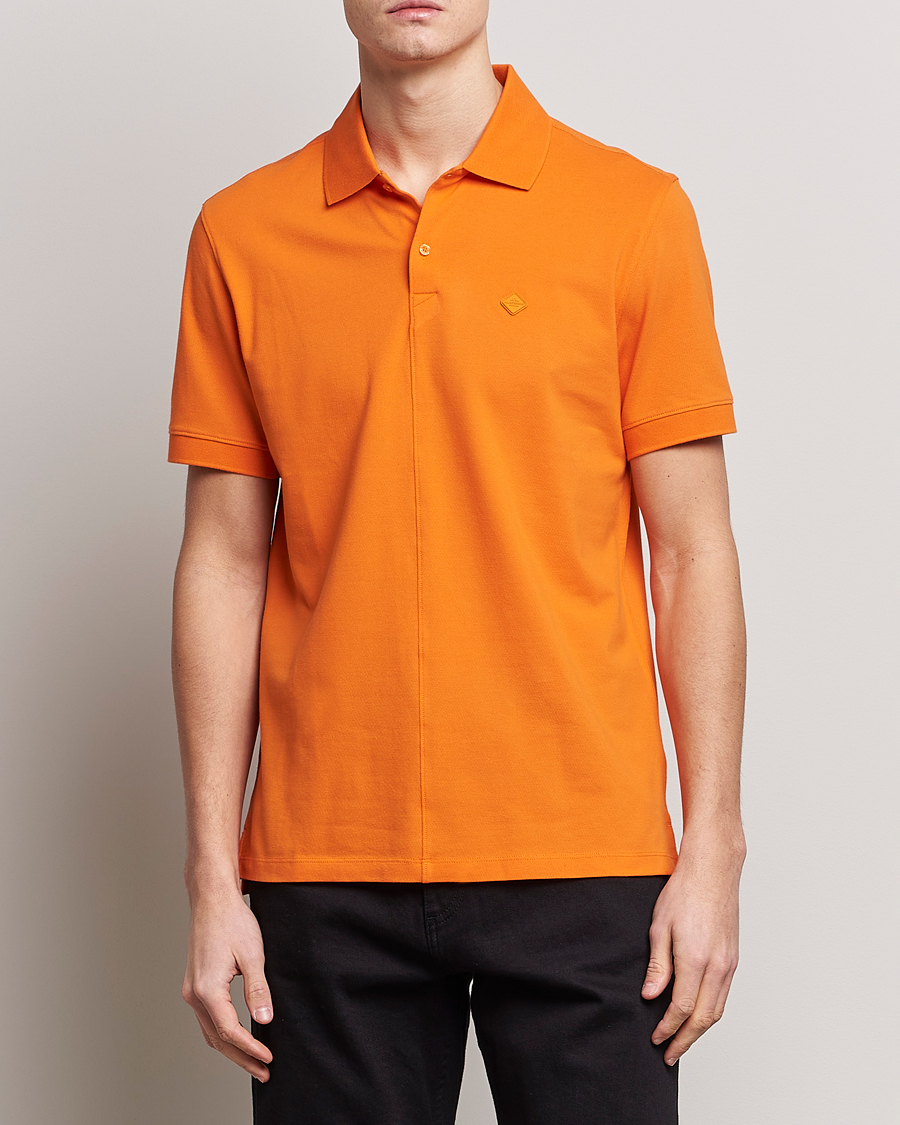 Hombres | Polos | J.Lindeberg | Rubi Slim Fit Polo Russet Orange