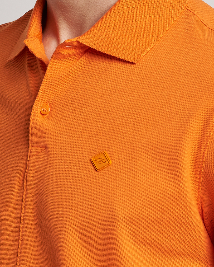 Hombres | Polos | J.Lindeberg | Rubi Slim Fit Polo Russet Orange