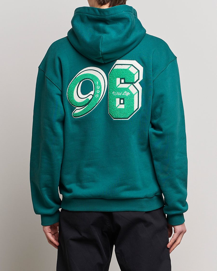 Hombres | Jerséis y prendas de punto | J.Lindeberg | Karson Graphic Organic Cotton Hoodie Rain Forest