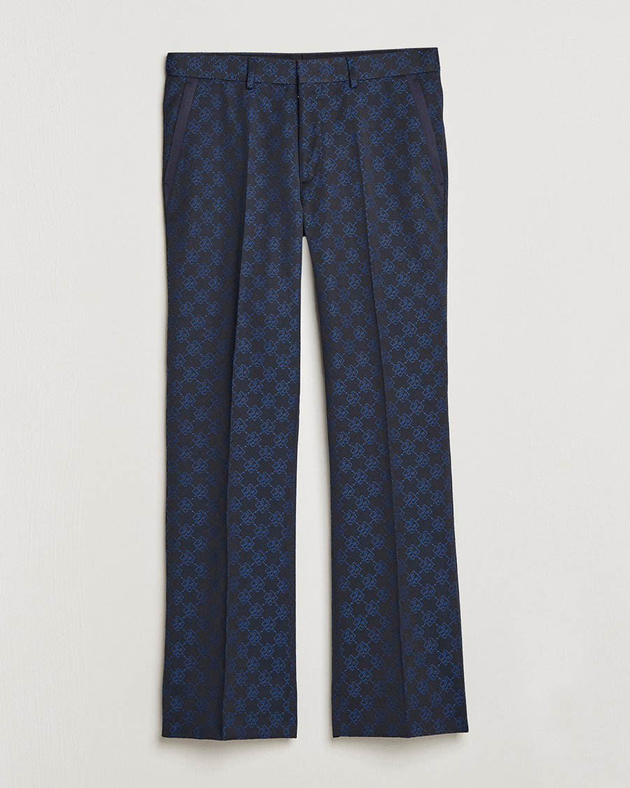 Hombres | Pantalones | J.Lindeberg | Gomor JL Jacquard Trousers Navy