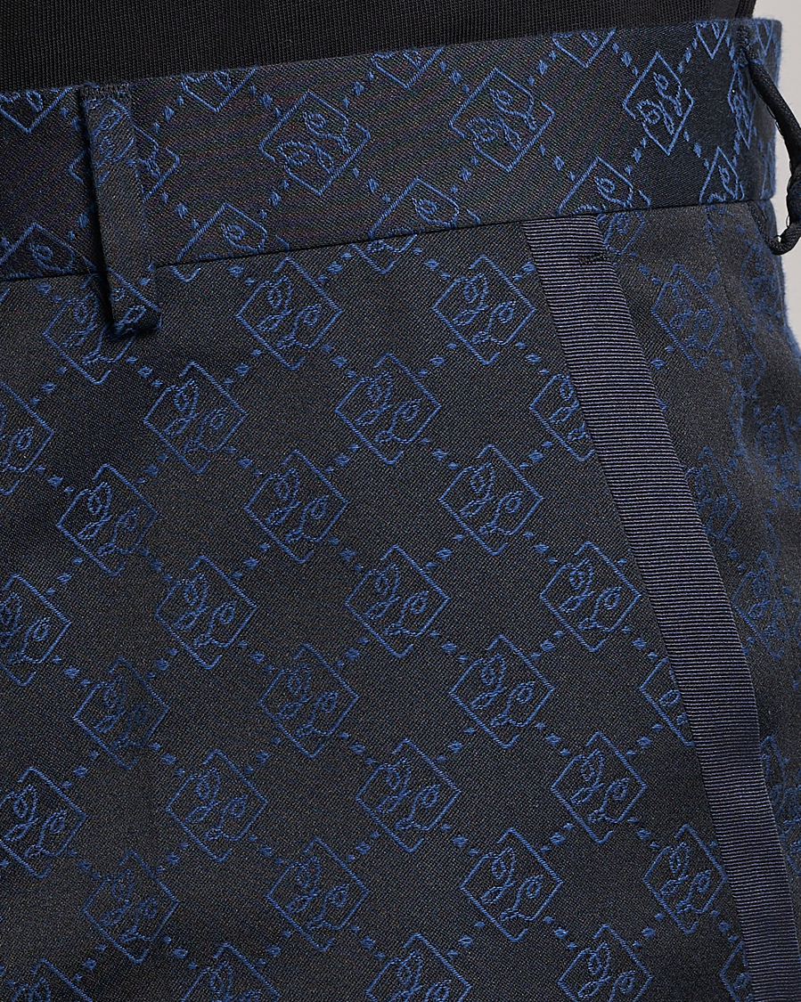Hombres | Pantalones | J.Lindeberg | Gomor JL Jacquard Trousers Navy