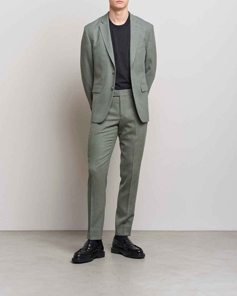 Hombres | Pantalones | J.Lindeberg | Grant Active Hopsack Pants Aloe