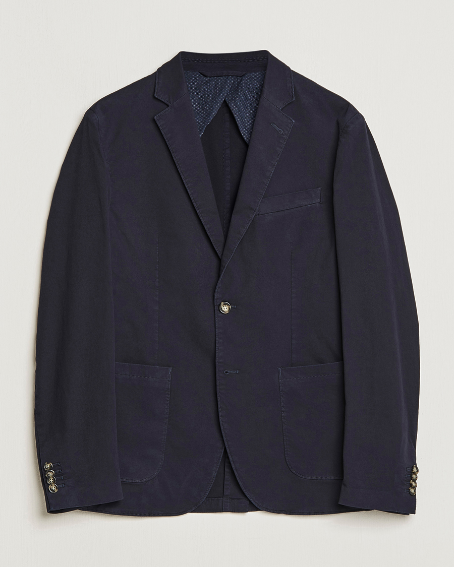 Hombres | Blazers | J.Lindeberg | Hopper Cotton Garment Dye Blazer Navy