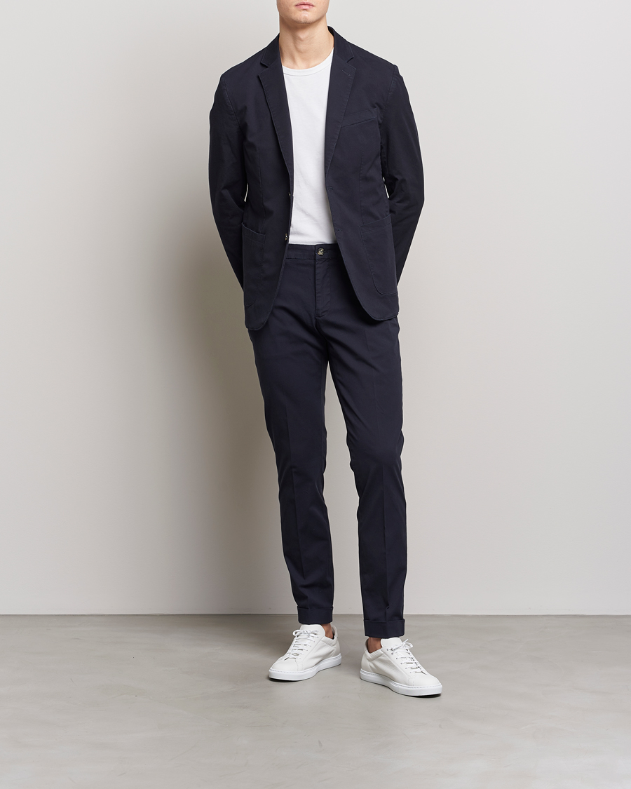 Hombres | Blazers | J.Lindeberg | Hopper Cotton Garment Dye Blazer Navy