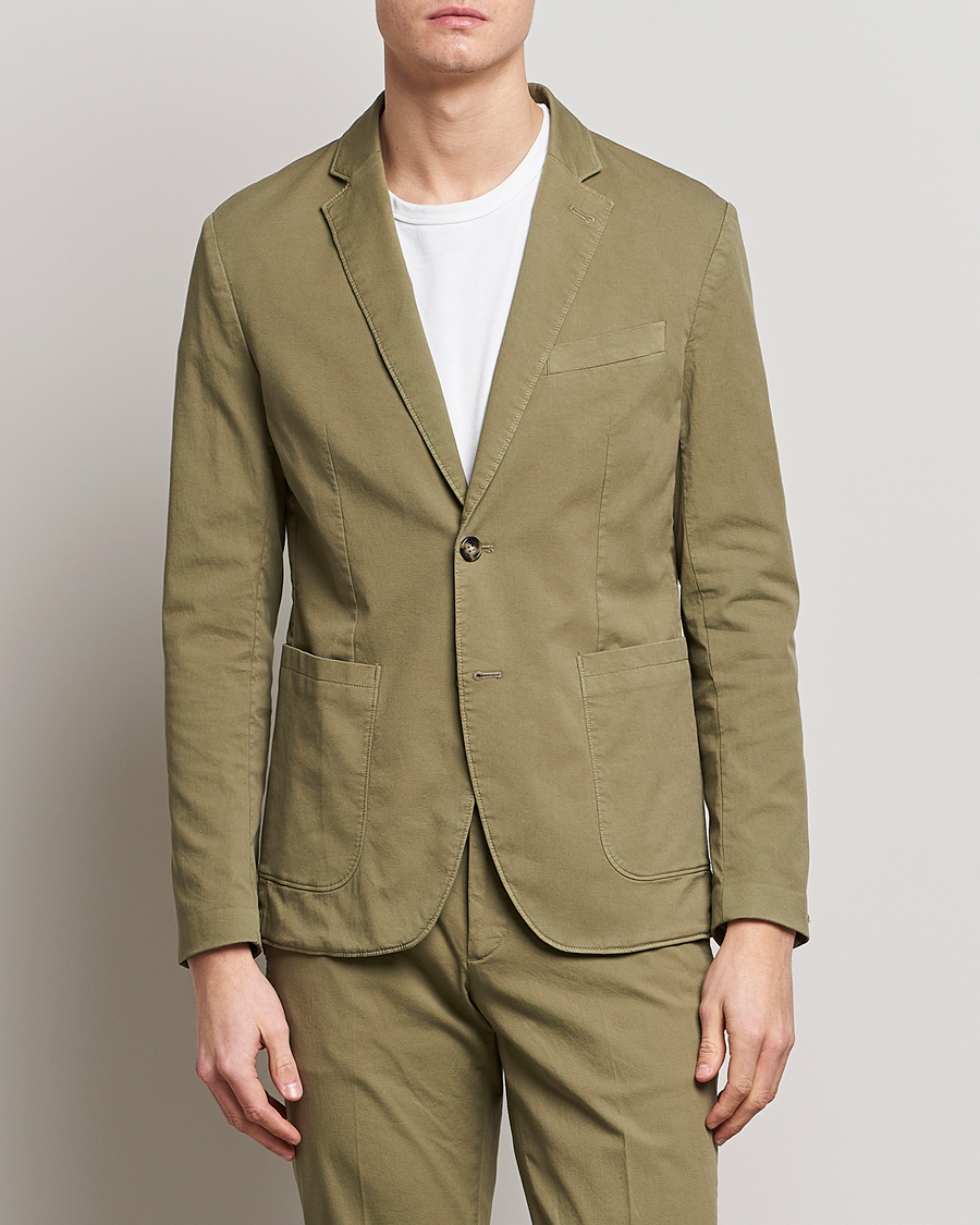 Hombres | Blazers | J.Lindeberg | Hopper Cotton Garment Dye Blazer Aloe