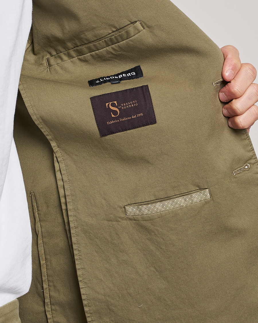 Hombres | Blazers | J.Lindeberg | Hopper Cotton Garment Dye Blazer Aloe