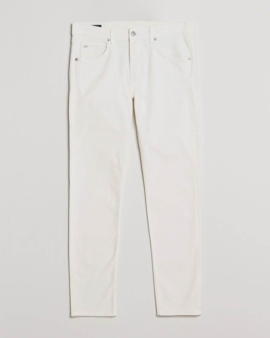 Hombres | Pantalones | J.Lindeberg | Jay Solid Stretch 5-Pocket Trousers Cloud White