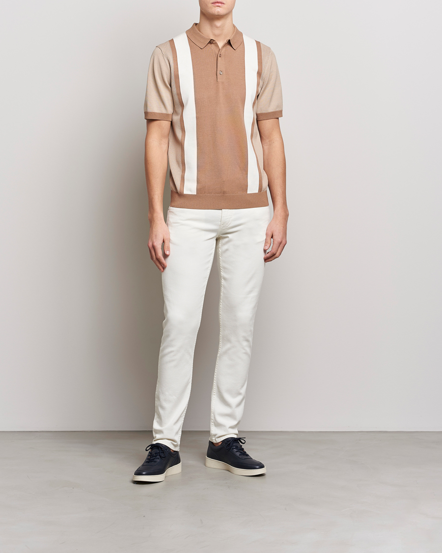 Hombres | Pantalones | J.Lindeberg | Jay Solid Stretch 5-Pocket Trousers Cloud White