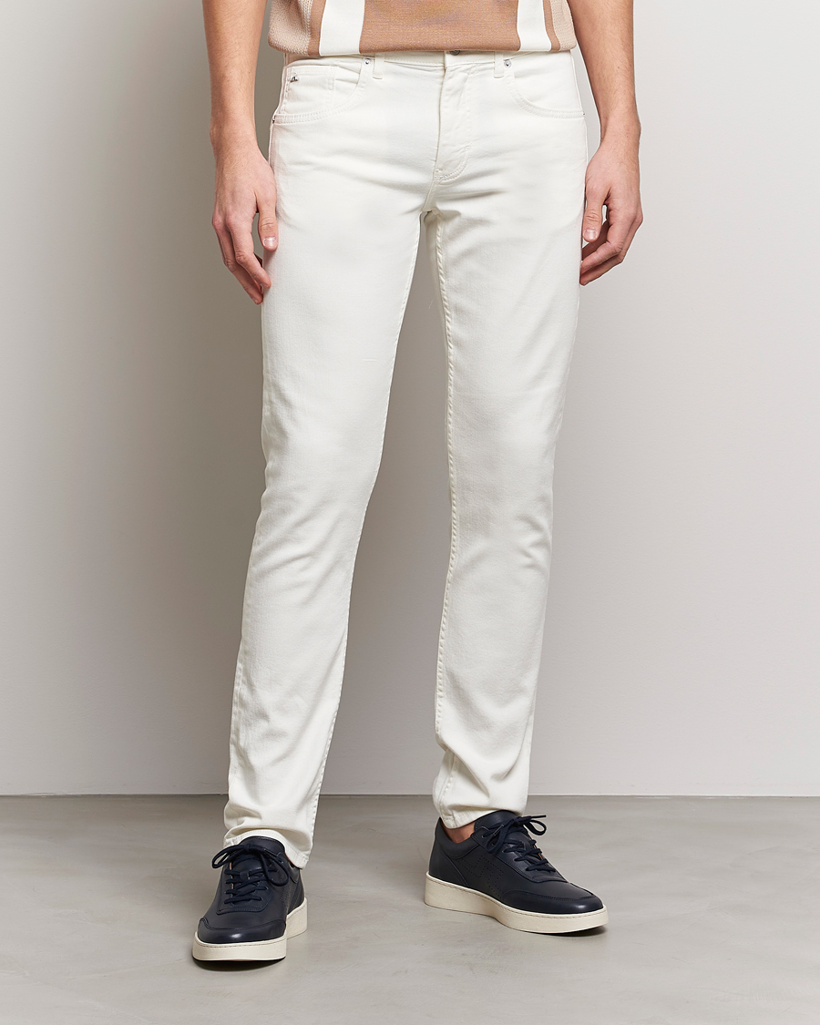 Hombres | Pantalones | J.Lindeberg | Jay Solid Stretch 5-Pocket Trousers Cloud White