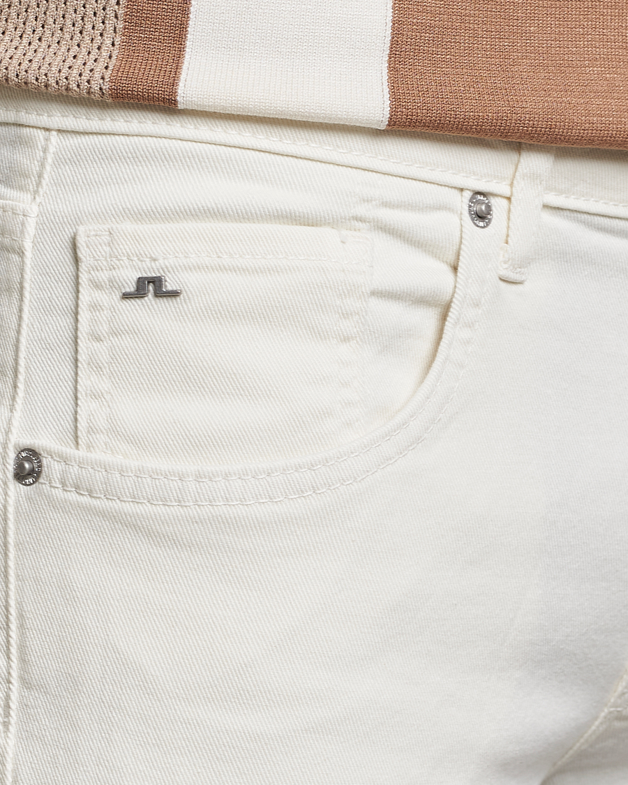 Hombres | Pantalones | J.Lindeberg | Jay Solid Stretch 5-Pocket Trousers Cloud White