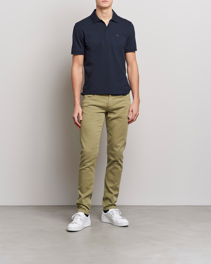 Hombres | Pantalones | J.Lindeberg | Jay Solid Stretch 5-Pocket Trousers Aloe