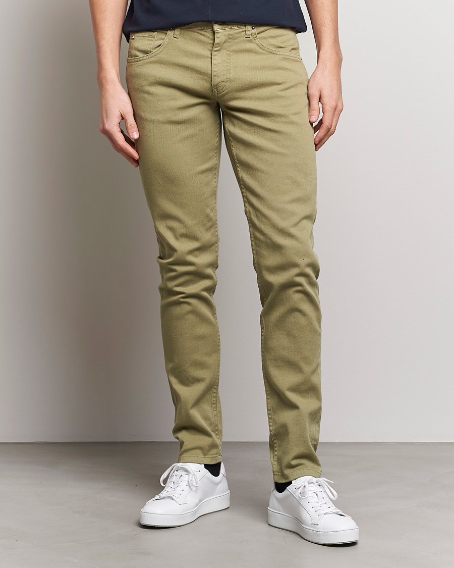 Hombres | Pantalones | J.Lindeberg | Jay Solid Stretch 5-Pocket Trousers Aloe