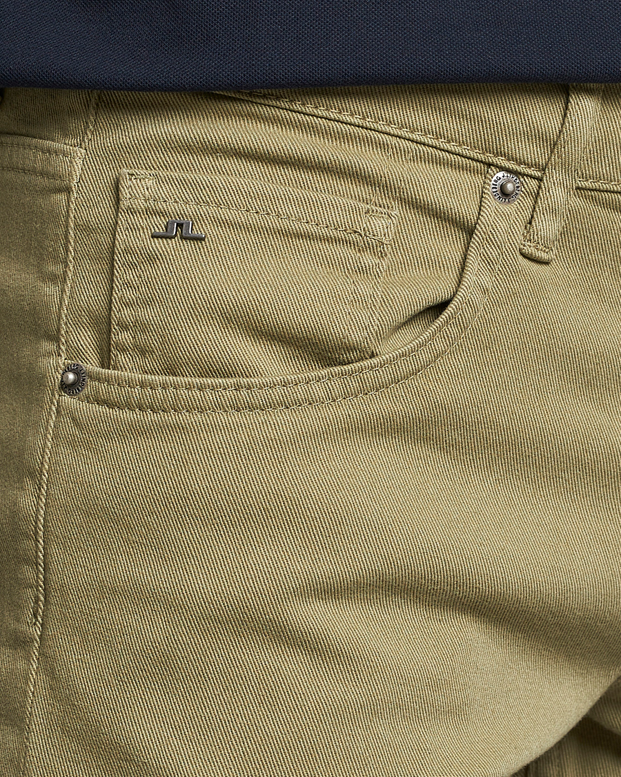 Hombres | Pantalones | J.Lindeberg | Jay Solid Stretch 5-Pocket Trousers Aloe