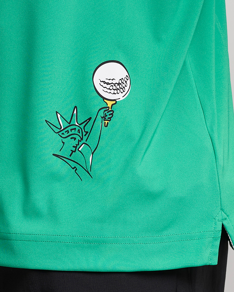 Hombres | Polos | J.Lindeberg | KV PGA Printed Jersey Polo Blarney Green