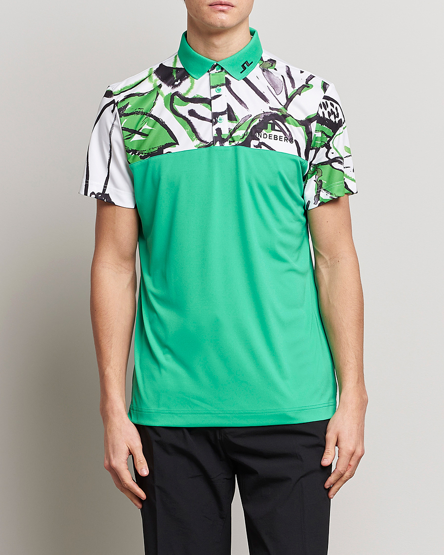 Hombres | Polos | J.Lindeberg | Jeff Masters TX Jersey Polo White