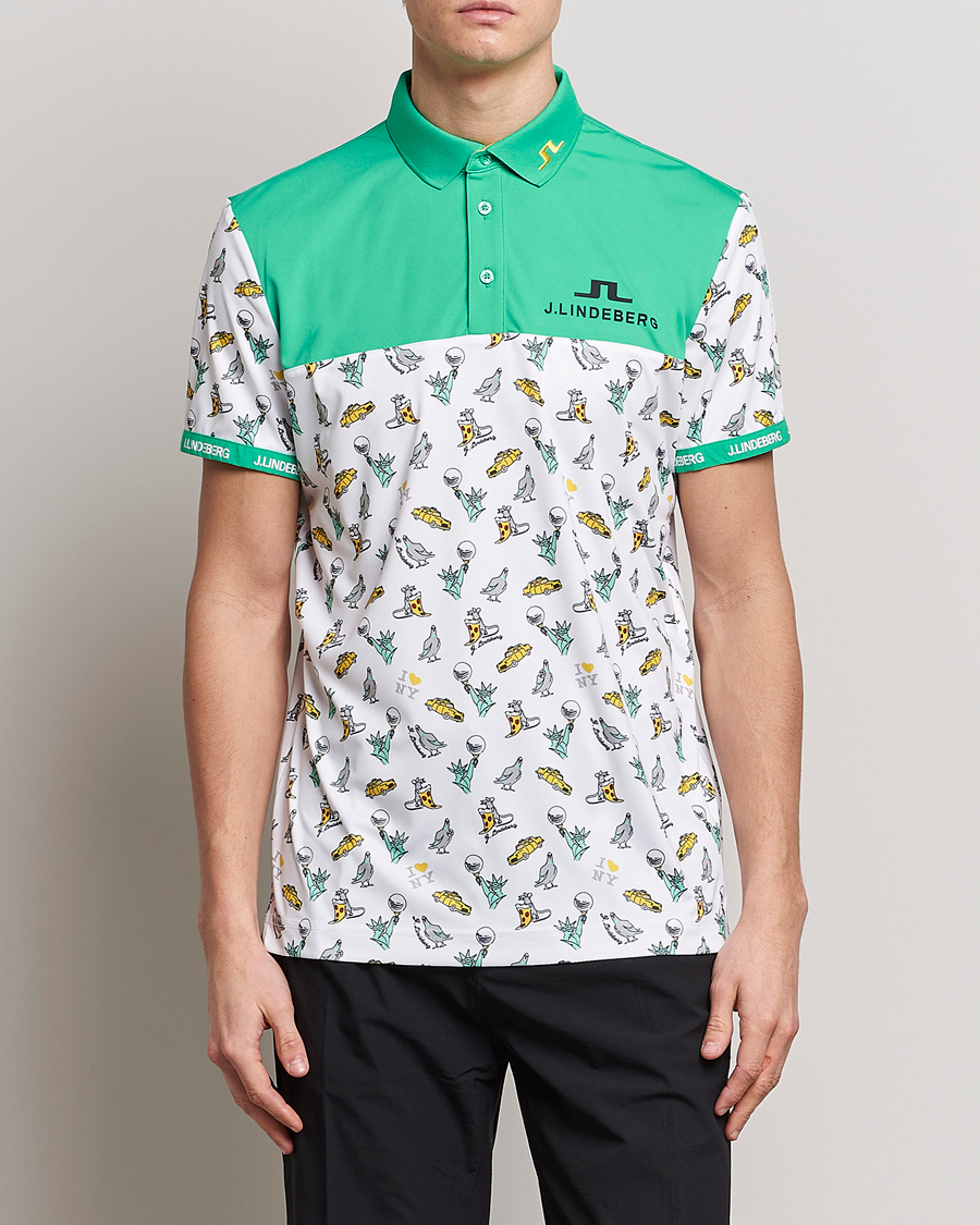 Hombres | Polos | J.Lindeberg | Jeff PGA TX Jersey Polo White
