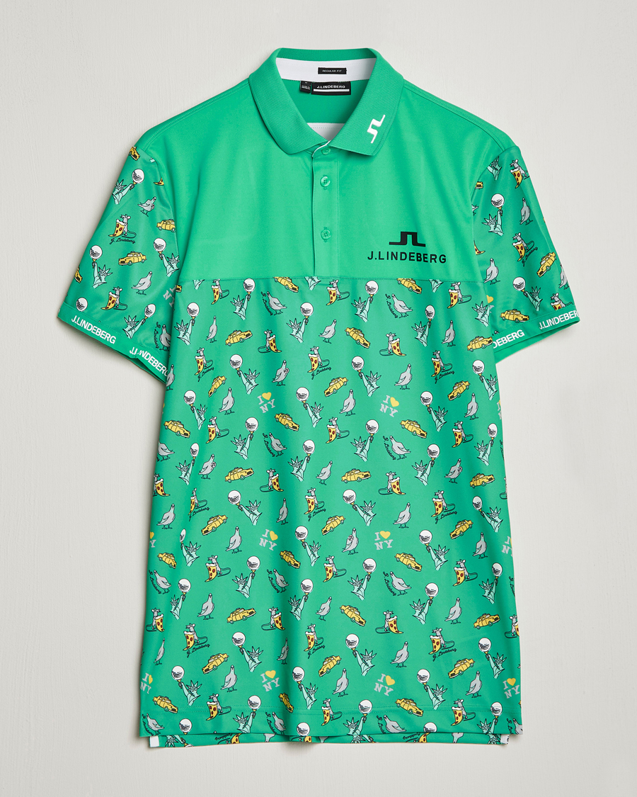 Hombres | Polos | J.Lindeberg | Jeff PGA TX Jersey Polo Blarney Green