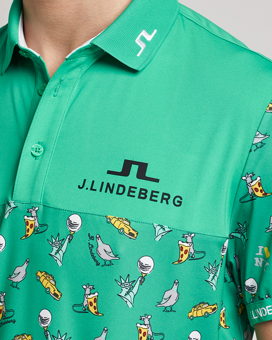 Hombres | Polos | J.Lindeberg | Jeff PGA TX Jersey Polo Blarney Green