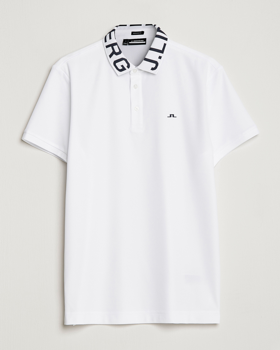 Hombres | Polos | J.Lindeberg | Gus Regular Polo White