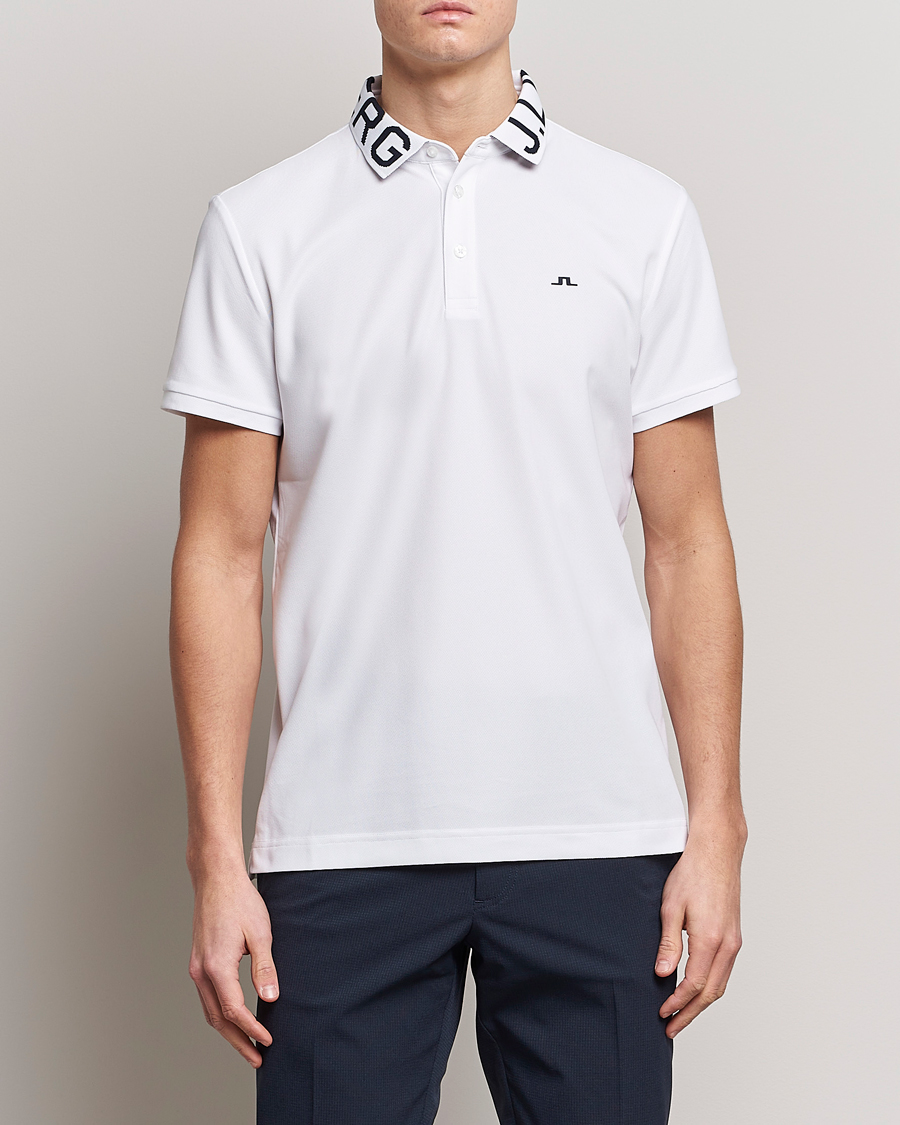 Hombres | Polos | J.Lindeberg | Gus Regular Polo White