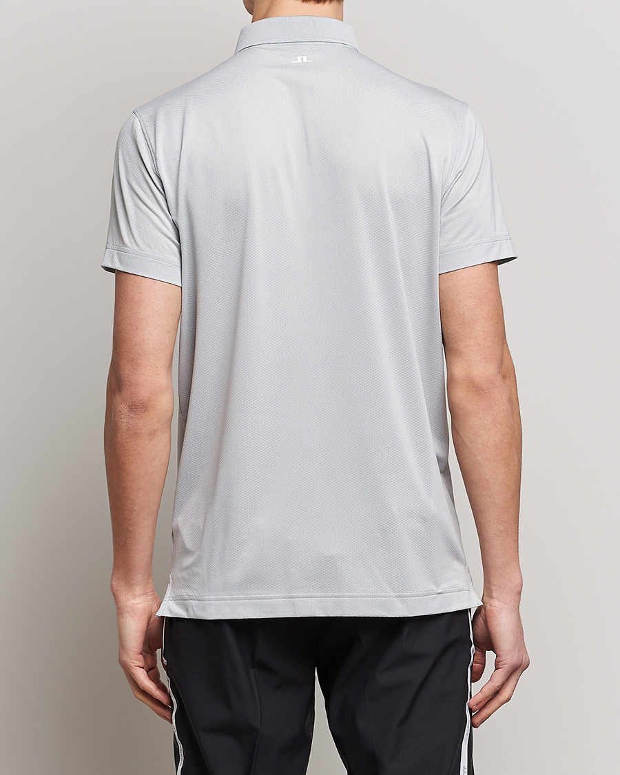 Hombres | Polos | J.Lindeberg | Bridge Regular Fit Polo High Rise Grey