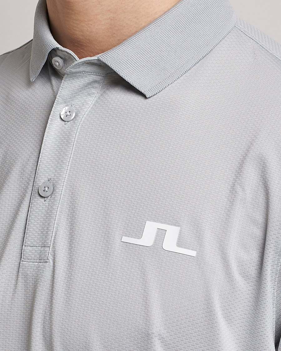 Hombres | Polos | J.Lindeberg | Bridge Regular Fit Polo High Rise Grey