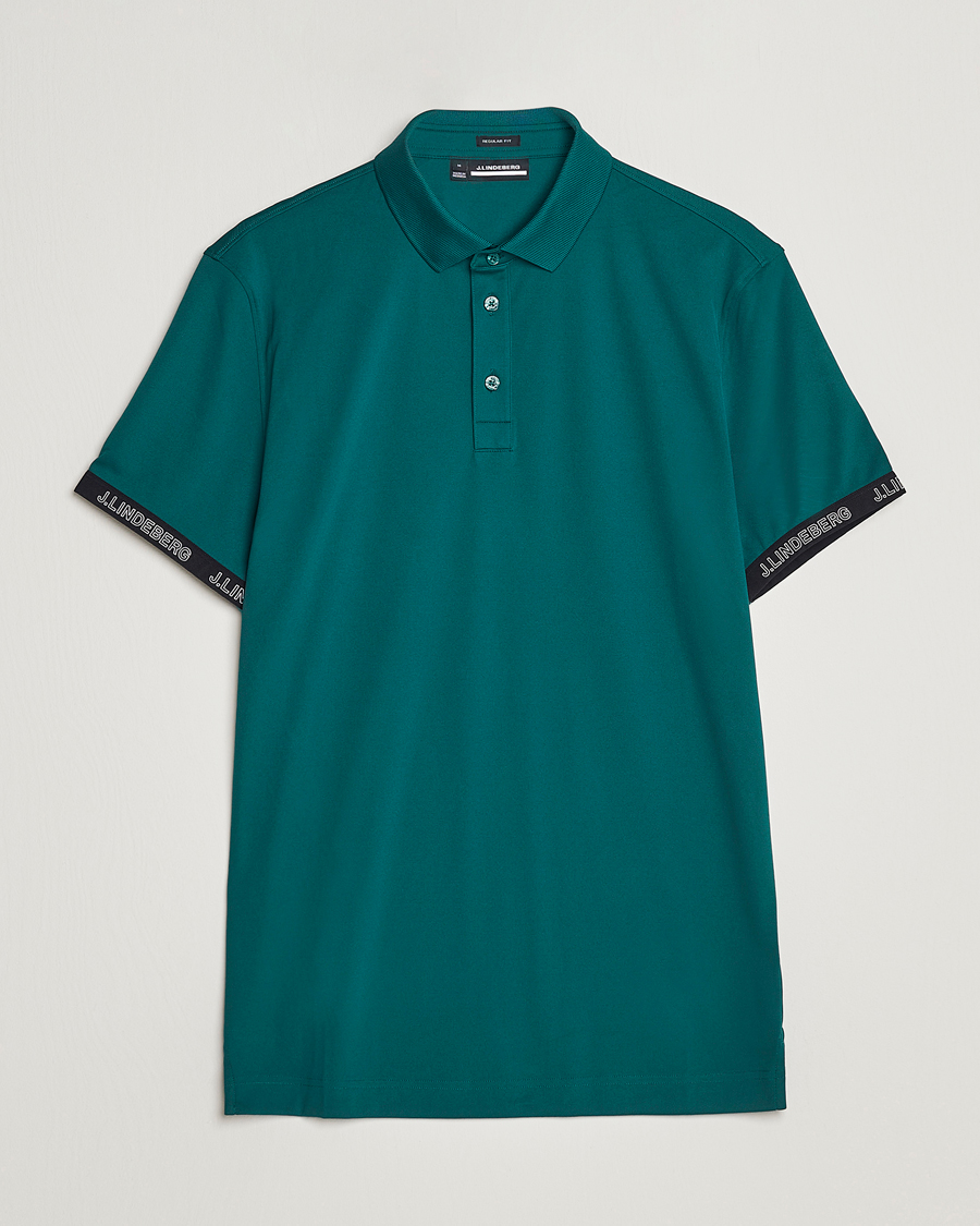 Hombres | Polos | J.Lindeberg | Guy Regular Fit Polo Rain Forest