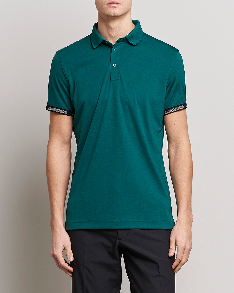 Hombres | Polos | J.Lindeberg | Guy Regular Fit Polo Rain Forest