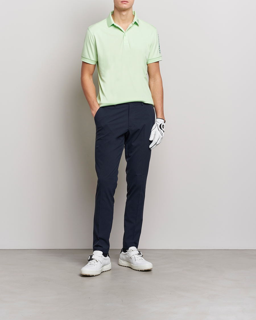 Hombres | Polos | J.Lindeberg | Tour Tech Regular Fit Polo Patina Green