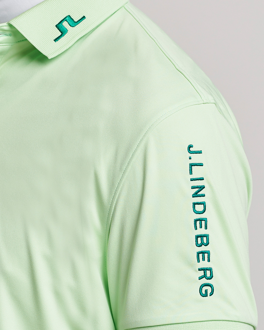 Hombres | Polos | J.Lindeberg | Tour Tech Regular Fit Polo Patina Green