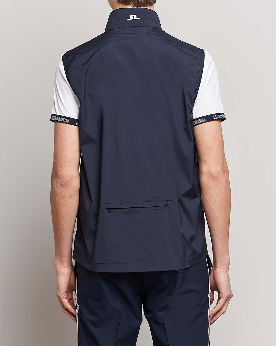 Hombres | Chalecos | J.Lindeberg | Ash Light Packable Vest Navy