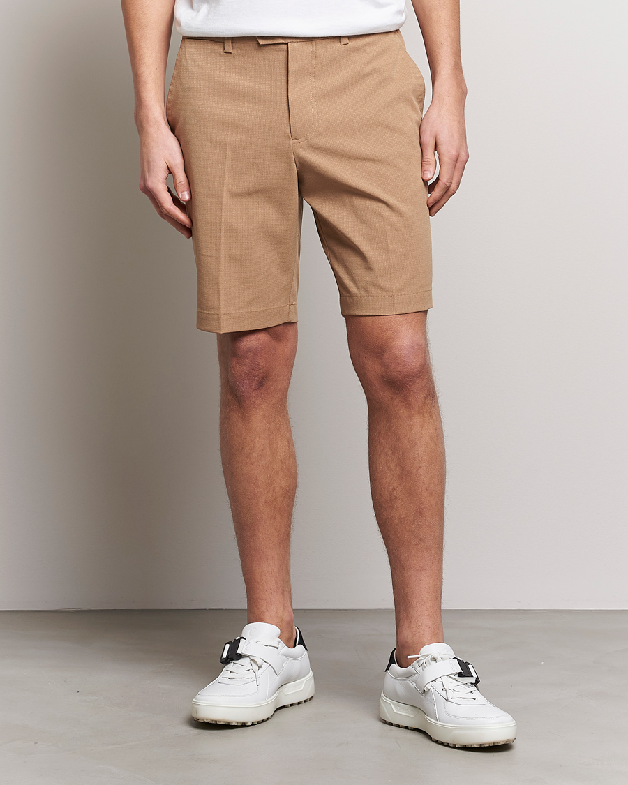 Hombres | Pantalones cortos | J.Lindeberg | Vent Golf Shorts Tiger Brown