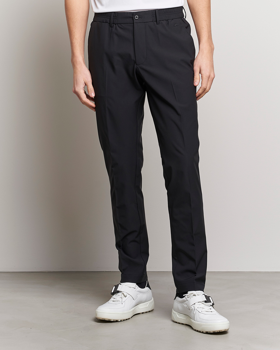Hombres | Pantalones | J.Lindeberg | Stuart Stretch Stripe Golf Trouses Black