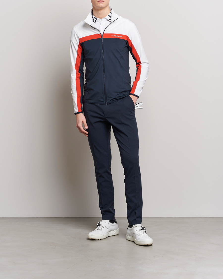 Hombres | Jerséis y prendas de punto | J.Lindeberg | Jarvis Mid Layer Full Zip Navy