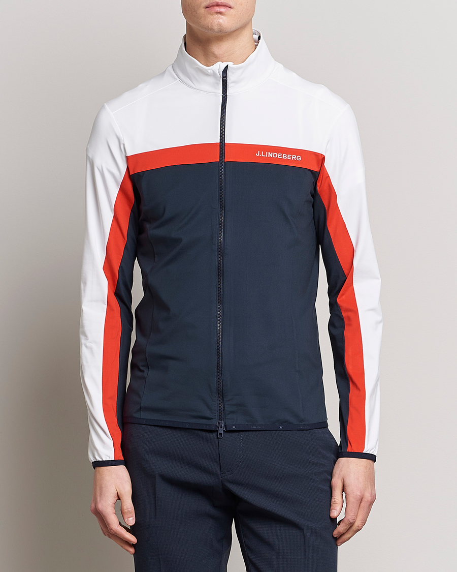 Hombres | Jerséis y prendas de punto | J.Lindeberg | Jarvis Mid Layer Full Zip Navy