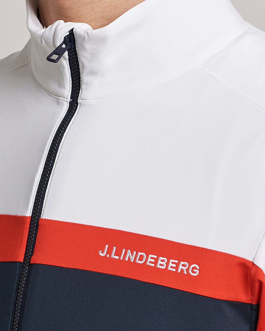 Hombres | Jerséis y prendas de punto | J.Lindeberg | Jarvis Mid Layer Full Zip Navy
