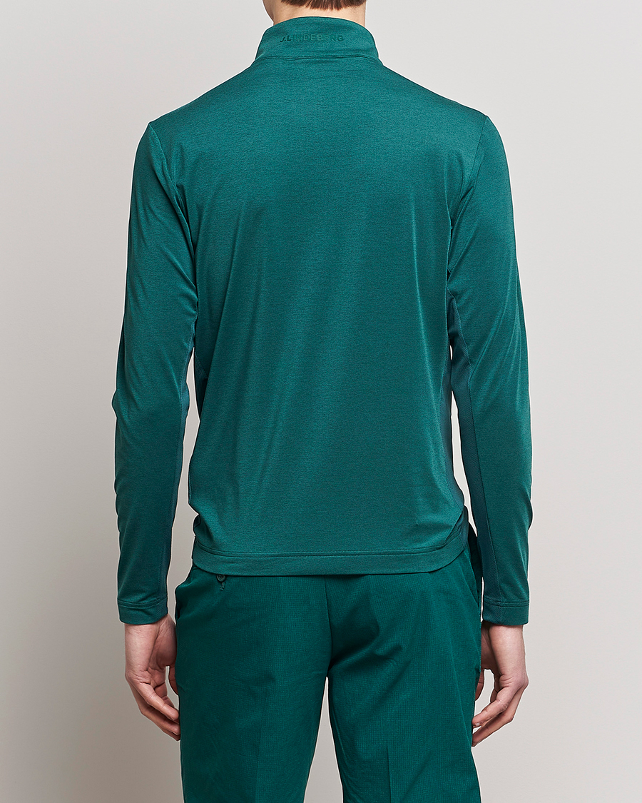 Hombres | Jerséis y prendas de punto | J.Lindeberg | Luke Mid Layer Half Zip Rain Forest Melange